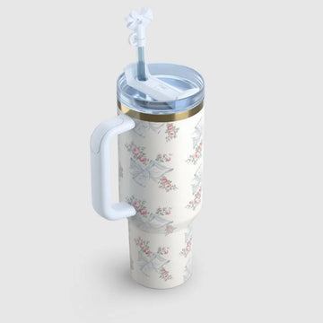 Stanley x LoveShackFancy Ribbon Rosa Cream 40oz