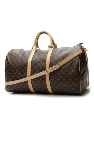 Louis Vuitton Keepall Bandoulière 55 Travel Bag Monogram