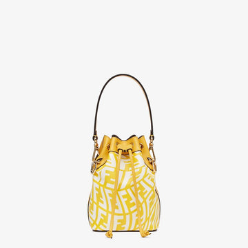 Fendi Glazed Canvas Mini Bag Yellow