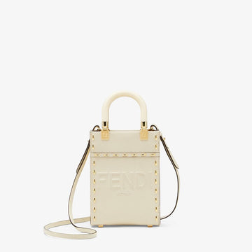 Fendi Leather Mini Bag White