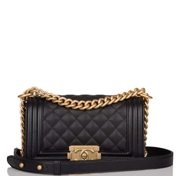 Chanel Small Boy Bag Black Caviar