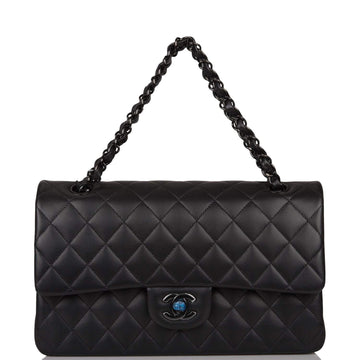 Chanel Medium Classic Double Flap Bag SO Black Lambskin