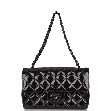 Chanel Rectangular Mini Flap Bag SO Black Patent