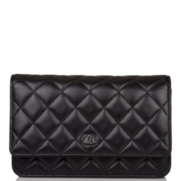 Chanel Classic Wallet on Chain (WOC) SO Black Lambskin
