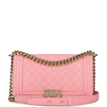 Chanel Medium Boy Bag Pink Caviar