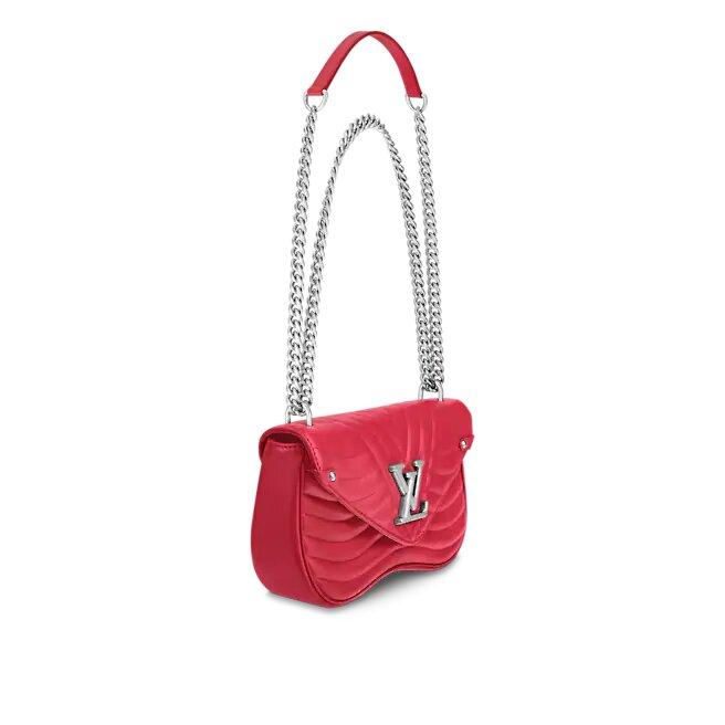 Louis Vuitton New Wave Chain Bag MM Scarlet Red