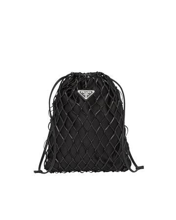 Prada Fabric Mesh Bag Black