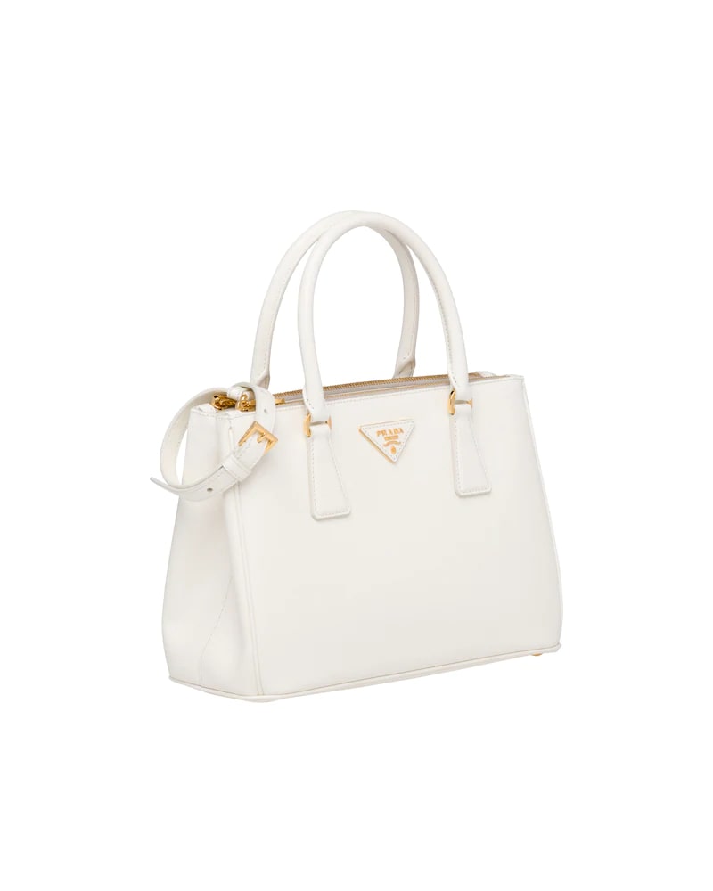 Prada Galleria Saffiano Leather Medium Bag White