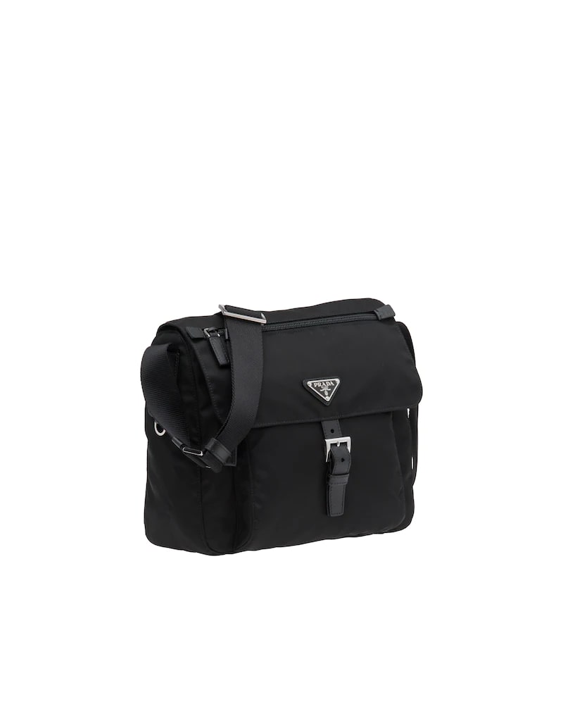 Prada Small Nylon Shoulder Bag Black