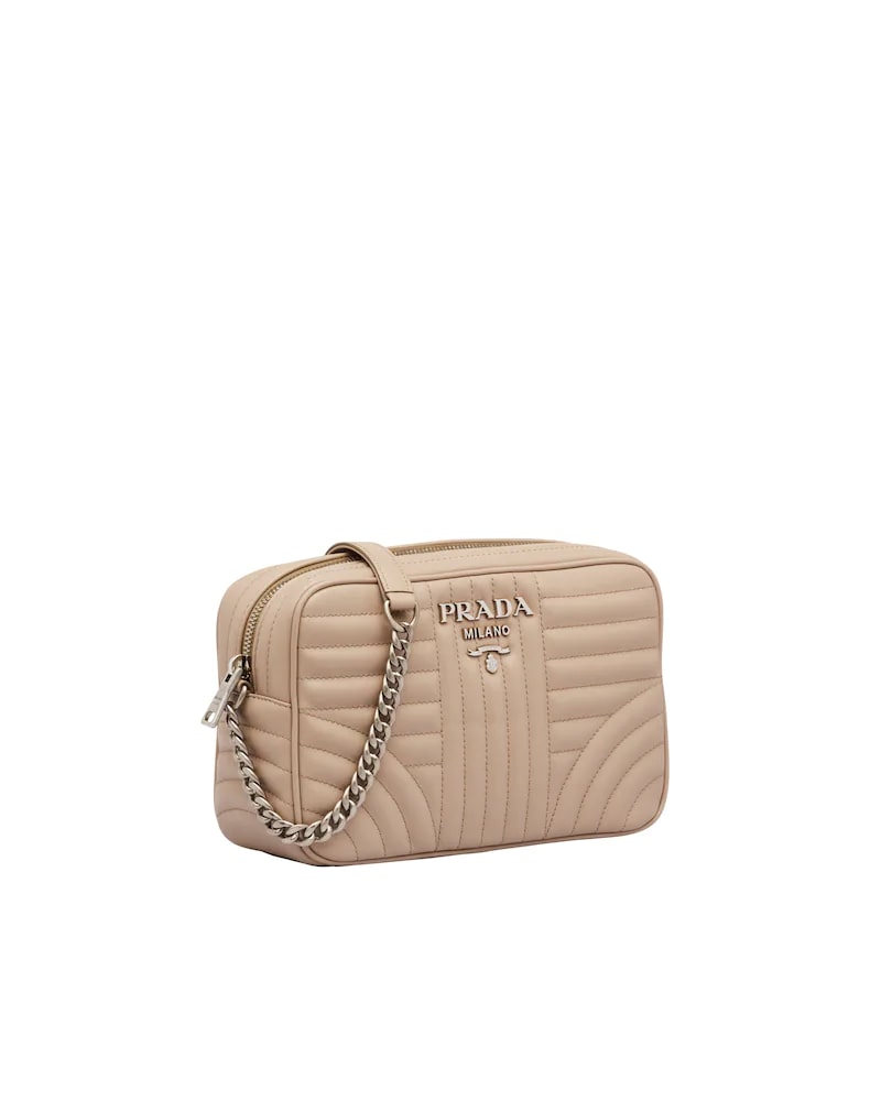 Prada Leather Diagramme Bag Cameo