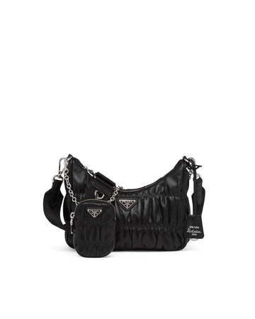 Prada Re-Edition 2005 Nappa Gaufré Bag Black