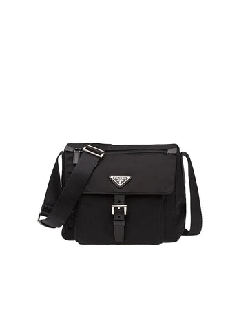 Prada Small Nylon Shoulder Bag Black