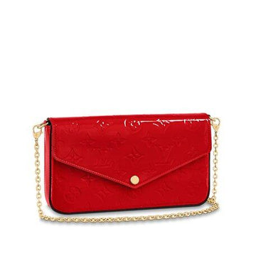 Louis Vuitton Félicie Pochette Cerise Red