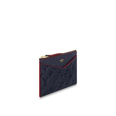 Louis Vuitton Pochette Mélanie BB Navy Blue and Red