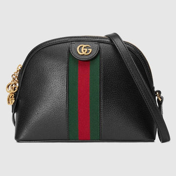Gucci Ophidia Small Leather Shoulder Bag Black