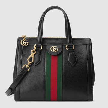 Gucci Ophidia Small Leather Tote Bag Black