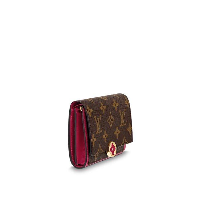 Louis Vuitton Flore Compact Wallet Fuchsia