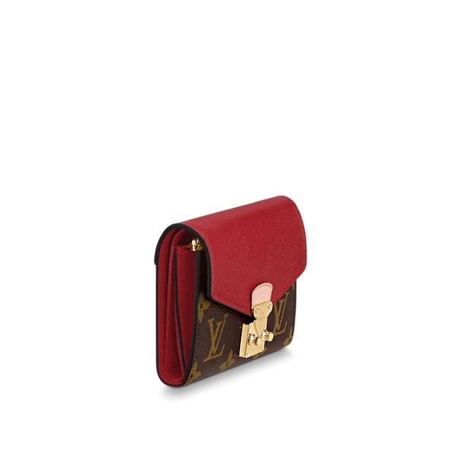 Louis Vuitton Pallas Compact Wallet Cerise Red