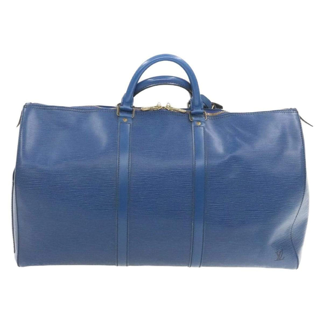 LOUIS VUITTON Epi Keepall 50 Boston Bag Blue VI0990 - Cap N Wrap