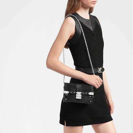 Louis Vuitton Trunk Chain Wallet Black