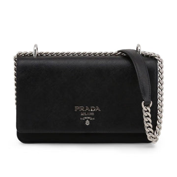 Prada Saffiano Leather Medium Clutch Black
