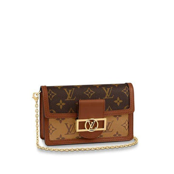 Louis Vuitton Dauphine Chain Wallet Monogram Reverse