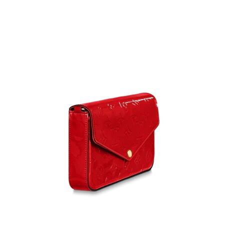 Louis Vuitton Félicie Pochette Cerise Red
