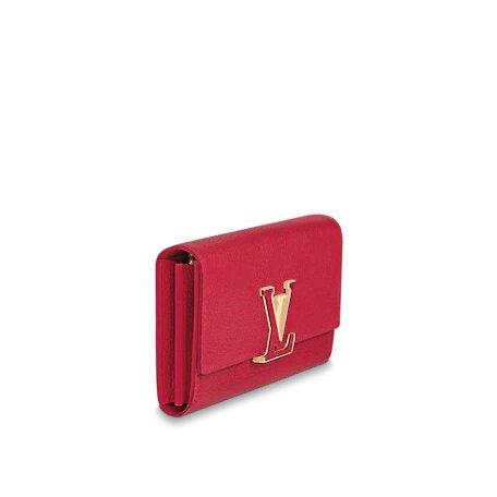 Louis Vuitton Capucines Wallet Scarlet Red